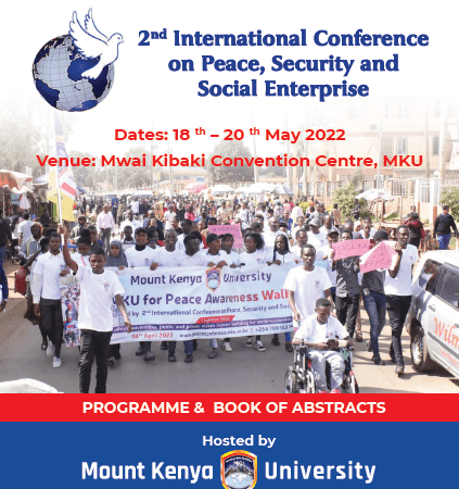 2nd International Conference on Peace, Security and Social Enterprise book of abstracts